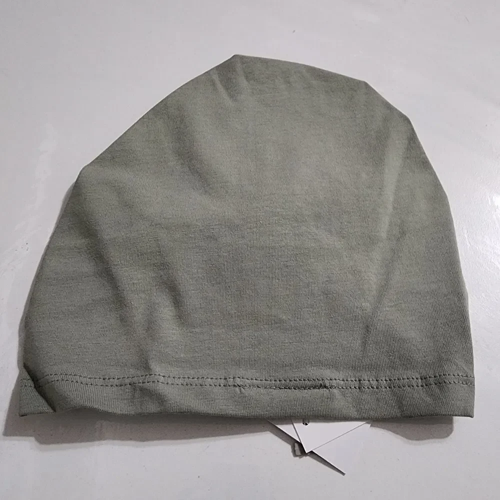 H&M Girls Knot Detail Cotton Jersey Sage Green Knotted Turban Hat Size 7-12 NEW